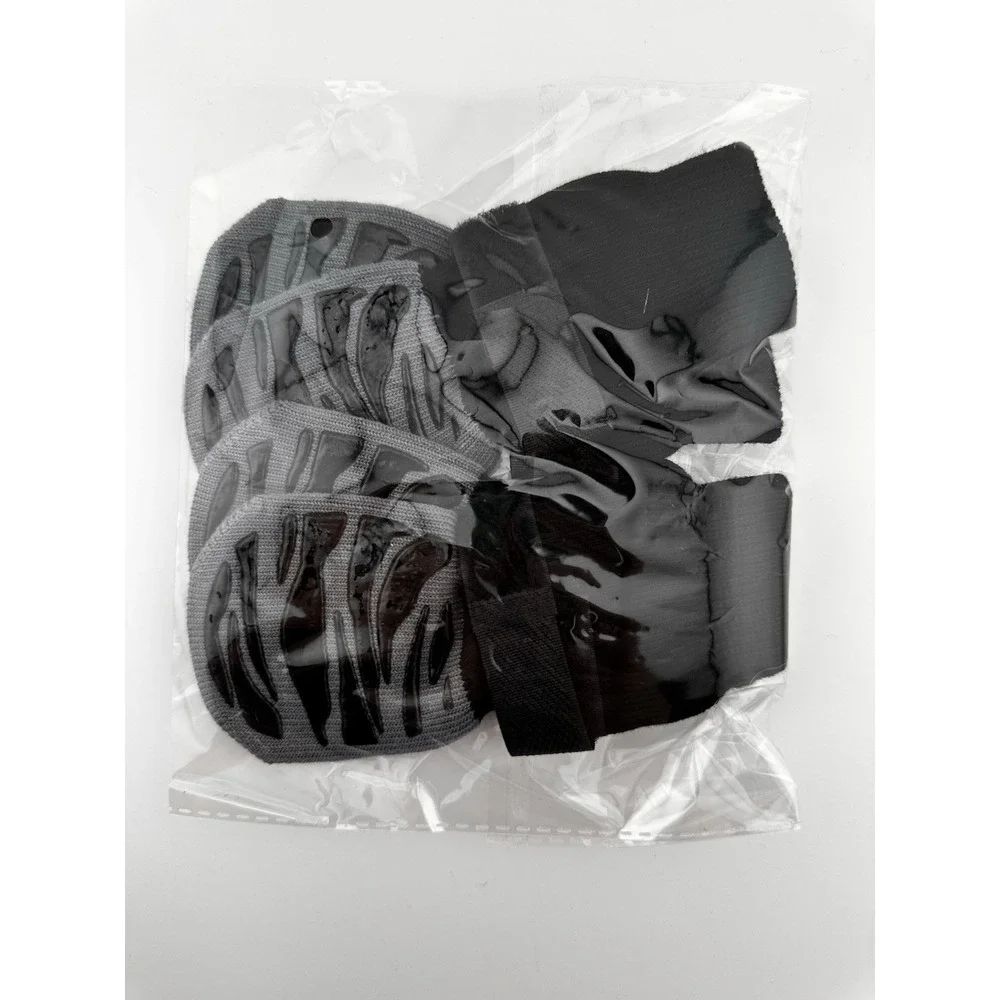 DOK Tiger Toes Grip Dog Socks Premium Gray/black Size Medium NEW